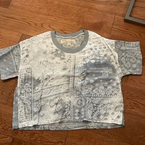 Vintage Havana• bandana detail cropped tee